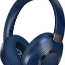 Active Noise Cancelling Headphones, 100H Playtime Headphones Wireless Bluetooth, Bluetooth Headphone with Microphone, Over- Ear Wireless Headphone with Deep Bass for Travel (Blue)