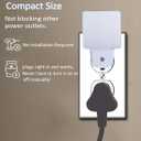 Blue Night Light Plug in, Dusk to Dawn Sensor Automatic On and Off, Decorative Wall Blue LED Night Lights for Adults Kids Room, Hallway,Bedroom, Stairs, Kitchen, Halloween Christmas Decor, 4 Pack