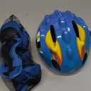 VICTGOAL Toddler Kids Bike Helmet Lightweight 3D Children Bicycle Helmet for Boys and Girls Age 3-8 for Multi-Sport Scooter Cycling Skating (Blue-Set)