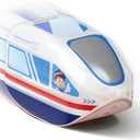 Rail Electric Train Set, 3D Magic Flexible Race Tracks for Kids,DIY Race Car Track Building Kits with Train and Traffic Signs,for 3 4 5 6 7 8 Years Old Boys Girls (1 Extra Electric Train Set Vehicle)