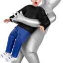Morph Silver Kids Alien Costume, Alien Inflatable Costumes for Boys, Halloween Costumes for Kids, Boys Halloween Costume