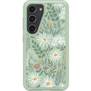 OtterBox Galaxy S23 Symmetry Series Case - SAGE Advice (Clear/Green), Ultra-Sleek, Wireless Charging Compatible, Raised Edges Protect Camera & Screen (Clear/Green)