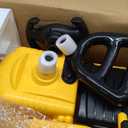 HOMCOM Ride On Excavator, Kids Bulldozer Pull Cart with Horn, Under Seat Storage, Sit and Scoot Pretend Play Toy Construction Car for Ages 18-48 Months