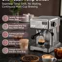 HIBREW H10 Customizable 58mm Espresso Machine, One-Touch Pressure Release, Silver 
