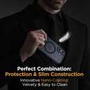 Miracase Magnetic Series for iPhone 16 Case [Compatible with MagSafe] Military-Grade Protection, Anti-Fingerprint, Slim Phone Case for iPhone 16 6.1 inch - Black