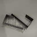 2 Pack Hat Racks for Baseball Caps, Stainless Steel Hat Organizer for Baseball Cap, Hat Holder Storage Organizer, Hat Hanger Strong Adhesive/Wall Drilled for Door, Bedroom, Closet(Black 6 in)