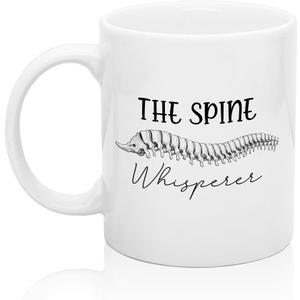 XQLZY The Spine Whisperer Coffee Mug, Funny Chiropractor Mug, Christmas Birthday Gifts for Surgeon Chiropractic, Thank You Gifts for Orthopedic Doctor Chiropractors Family Friends Coworkers