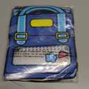 36 PCS Bulk Gift Bags for Kids with Handle,Children Large Goodie Bags with Stand-up Bottom, Grip Seal Party Favor Bag, Students Back to School Treat Bag, Cute Snack Candy Bags for Birthday, Classroom (Red,Blue,Pink,Purple)