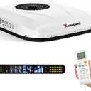 12V RV Air Conditioner with Heater, 11000BTU ONLY-43LBS Camper AC Unit, Ultra-Low Energy Use, 12 Volt DC Battery Powered Quiet AC for Off-Grid Camping, RVs, Vans, Trucks, Trailers (w/heater)