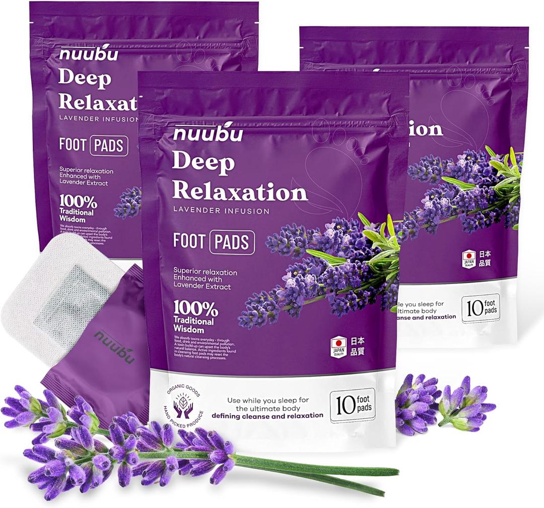 | Deep Cleansing Foot Pads for Stress Relief, Better Sleep & Foot Care | Premium Japanese Organic Foot Patches with Ginger Powder | Natural Effective Foot Patch to Boost Energy (30 Patches) (Pack of 3 | 30 Pc)