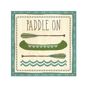 12x12 LAKE RETREAT CANVAS,"PADDLE ON"
