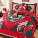 BEDIFANY King Size Quilt Set - Cotton Bedspreads King for Bed - Lightweight Farmhouse King Quilt Bedding Sets for All Seasons, 3 Pieces