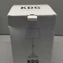 KDG Cordless LED Table Lamp Set of 2, Portables Fabric Shade Desk Lamps, 4000mAh Rechargeable Battery Powered Lighting, Dimmable Light for Dining Room, Bedroom, Bedside, Night Light, Balcony (Bronze)