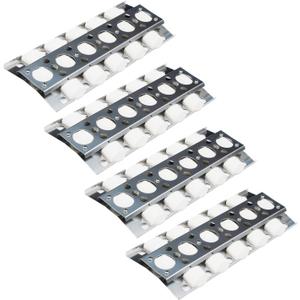 Direct Store Parts DP112 (4-pack) 16.5 x 6.5 inch Stainless Steel Heat Plate/Heat Shield Replacement for Select Turbo Gas Grill Models, Heat Tent, Burner Cover, Vaporizor Bar, and Flavorizer Bar