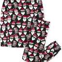 The Childrens Place Family Matching, Christmas and Holiday Pajama Sets, Cotton (X-Large (ADULT), Santa Allover)