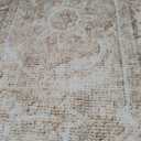 PureCozy 9x12 Beige Living Room Area Rug Vintage Washable Non Slip Indoor Carpet Distressed Low Pile Soft Retro Accent Throw Large Rug for Bedroom Dining Room Office