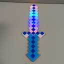 Fun Central LED Light-Up Pixel Sword  18 8-Bit Style Light-Up Toy with Multicolor Flashing LEDs, Stocking Stuffer & Party Favor