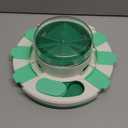 Potaroma Dog Puzzle Toy 2 Levels, Slow Feeder, Pup Food Treat Feeding Dispenser for IQ Training and Entertainment for All Breeds (Green White)