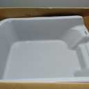 KittyGoHere Senior Cat Litter Box Jumbo Low Entry Open Top, Misty Gray
