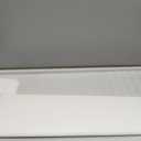 ROCDEER Bamboo Dual Monitor Stand Riser, White Desk Shelf with Storage, White