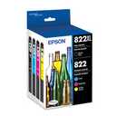 EPSON 822 DURABrite Ultra Ink High Capacity Black & Standard Color Cartridge Combo Pack (T822XLBCS) Works with WorkForce Pro WF3820, WF3823, WF4820, WF4830, WF4833, WF4834