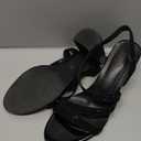 RONILURN Heels For Women Heeled Sandals High Chunky Heels Strappy Open Toe Rhinestone Round Toe Comfortable Sparkly Dress Wedding Shoes Bridal Prom, 8