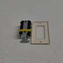 Leviton 20A-125V Extra-Heavy Duty Hospital Grade Non-Tamper-Resistant Duplex Self-Test GFCI Receptacle, GFNT2-HGT, Light Almond