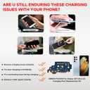 for Galaxy S21 Ultra 5G Charging Port Replacement US Version, Dock Charging Board Compatible with Samsung S21 Ultra 5G SM-G998U/U1, Includes Instruction & Toolkit