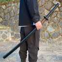 BJDJ Katana Sword - High Toughness Polypropylene Blade, Performing & Training, Includes Scabbard for Aikido