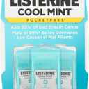 3 x Listerine Pocketpaks Breath Strips, Cool Mint, 72 Count (Pack of 1)
