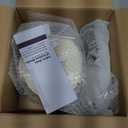 LazBlinds Vertical Blinds Replacement Slats - Light Filtering Fabric Slats for Sliding Doors & Windows, Easy-Cut Polyester, White Texture (78" W x 84" L, 20 Pcs)