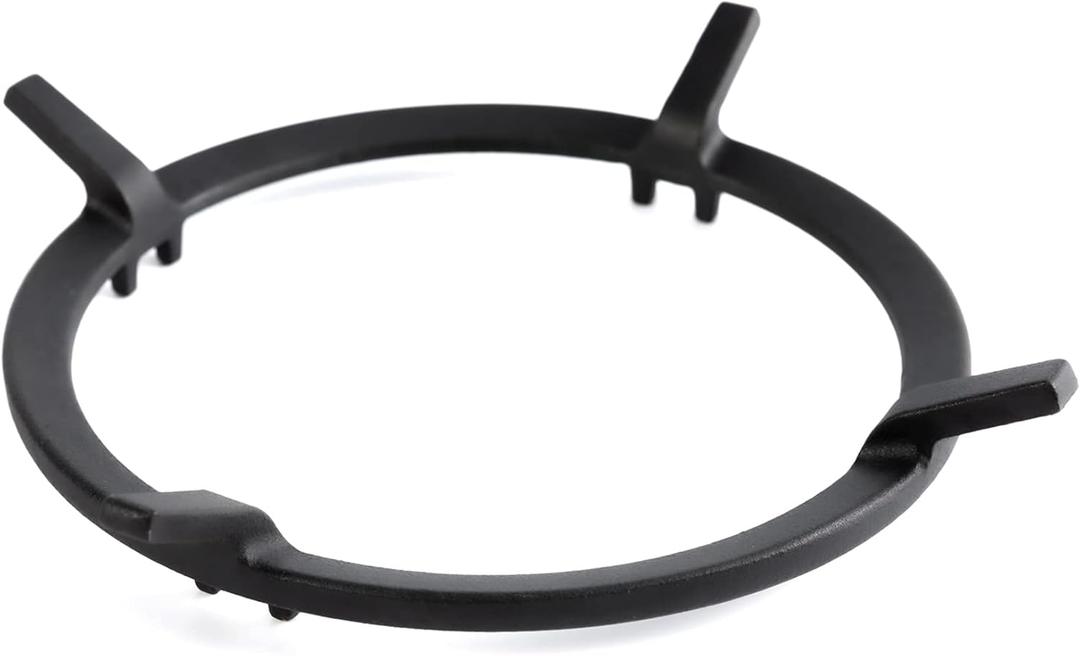 Wok Ring, 6.3 Inch Cast Iron Wok Support Ring Replacement Parts for Gas Stove GE, Samsung, Kitchenaid, Kenmore, Jenn-Air, Bosch, Fulgor Milano, Zline Round Stove Top Pan Support Rack Gas Range Parts