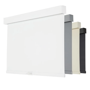 Persilux Cordless Blackout Roller Shades for Windows, Pull Down Blinds with Valance, Thermal Insulated Fabric, UV Protection for Home and Bedroom (White, 33.5" W x 72" H)