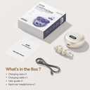 Clip On Earbuds Open Ear Ear Buds Wireless Bluetooth 5.4 Headphones,48H Playtime,IPX6 Waterproof,Touch Control,Comfortable for Workouts and Daily Use (Skin)