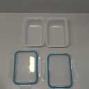 Snapware Total Solution 2-Pack (3-Cup) Plastic Food Storage Containers Set, Leakproof & Airtight Locking Lids Tupperware, Non-Toxic BPA-Free Lids, Microwave Dishwasher Freezer Safe