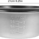 PRETYZOOM 1.5L Replacement Rice Cooker Inner Pot Non-Stick Aluminum Alloy Bowl Compatible with Small Rice Cookers Easy to Clean and Heat Evenly
