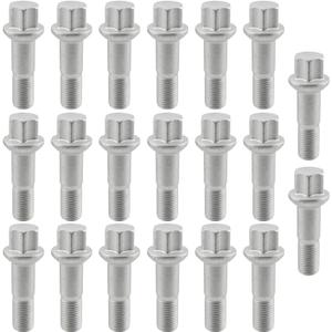 AUTOKAY Wheel Lug Bolt Nut Set of 20 fit for Mercedes W220 W204 W164 W251 M14-1.50 Wheel Lug Bolt 0009905307