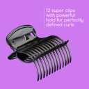 Conair Hot Rollers for Long, Medium & Short Hair, 12 Jumbo 1 ½" Heated Hair Rollers with Clips, Hot Curlers for Women, Volume & Curls, Black