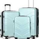 Luggage Sets 3 Piece with Spinner Wheel, Hardside Suitcase Set with TSA Lock, Expandable Travel Luggage for Men and Women, Mint Green (20in24in28in)