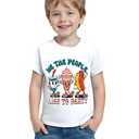 Canis Toddler Boys Girls 4th of July T-Shirt We The People Like to Party Independence Memorial Day Short Sleeve Shirt (1-2T,White Party) (White)