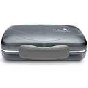 Travel Pill Organizer Large Portable Moisture Proof Vitamin Case, Fullicon Oversize 8 Compartment Pill Box, Pill Holder - Airtight & Moistureproof – Grey