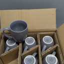 AmorArc Coffee Mugs Set of 6, Ceramic coffee mugs with large handle for Men Women,16oz Coffee Mugs for Coffee,Tea,Latte,Cocoa. Easy to Hold&Clean, Dishwasher&Microwave Safe, Matte Grey