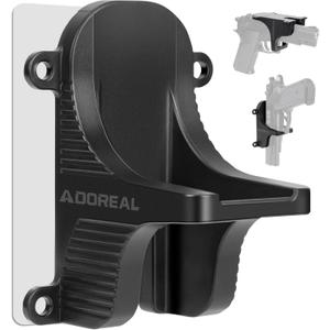 Adoreal Magnetic Gun Mount, Hole Free Gun Holster for Vehicle Home or Office, Side Magazine Magnetic Suction Concealed Gun Magnet for Pistol in Wall, Desk