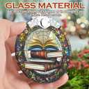 Book Lovers Gifts: Stained Glass Book Ornaments for Christmas Tree