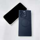 Designed for iPhone 14 Pro Case Silicone Compatible with Magsafe, Camera Lens Protector, Military Grade Shockproof Protective, Rectangle Magnetic Phone Case for iPhone 14 Pro Black