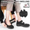 STQ Womens Walking Shoes Non Slip Orthopedic Shoes Adjustable Diabetic Shoes Comfort Mary Jane Shoe