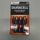 Duracell Coppertop C Batteries, 14 Count Pack, C Battery with Long-lasting Power, All-Purpose Alkaline C Battery for Household and Office Devices