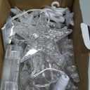 Marchpower 46 Stars Curtain Lights, Battery Operated Christmas Star Window Lights - Warm White with Timer & Memory Function & 8 Modes, IP65 Waterproof for Indoor Window Decoration