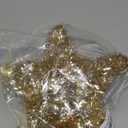 Christmas Tree Topper Star Shiny Gold Tinsel Star Tree Topper 10 Inch Lighted Tree Topper Battery Operated Christmas Tree Decoration for Holiday Indoor Decoration Warm White Light