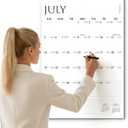 SUNEE 2026-2027 Wall Calendar Large 22.75"x15.5", 21 Month July Calendar (Ends March 2028), Vertical Extra Large, White Minimalism